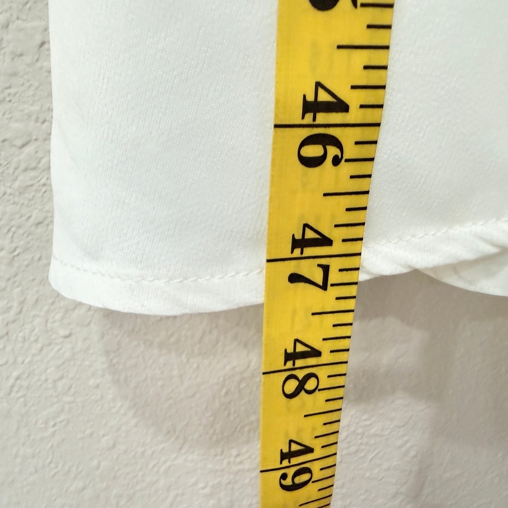 Anthropologie Mixed Media Midi Dress Small Cream Minimalist Quiet Luxury Coastal - Picture 7 of 9